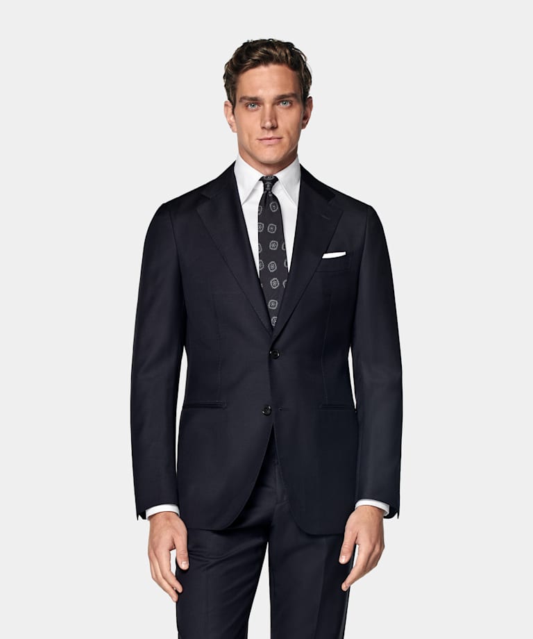 Navy Perennial Tailored Fit Havana Suit
