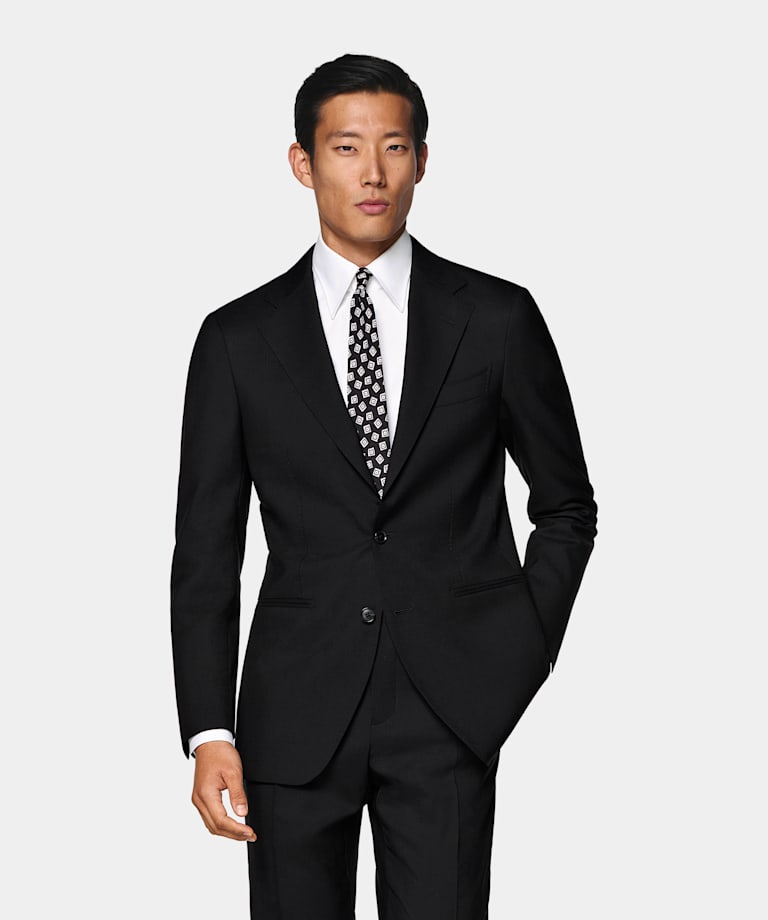 Black Perennial Tailored Fit Havana Suit