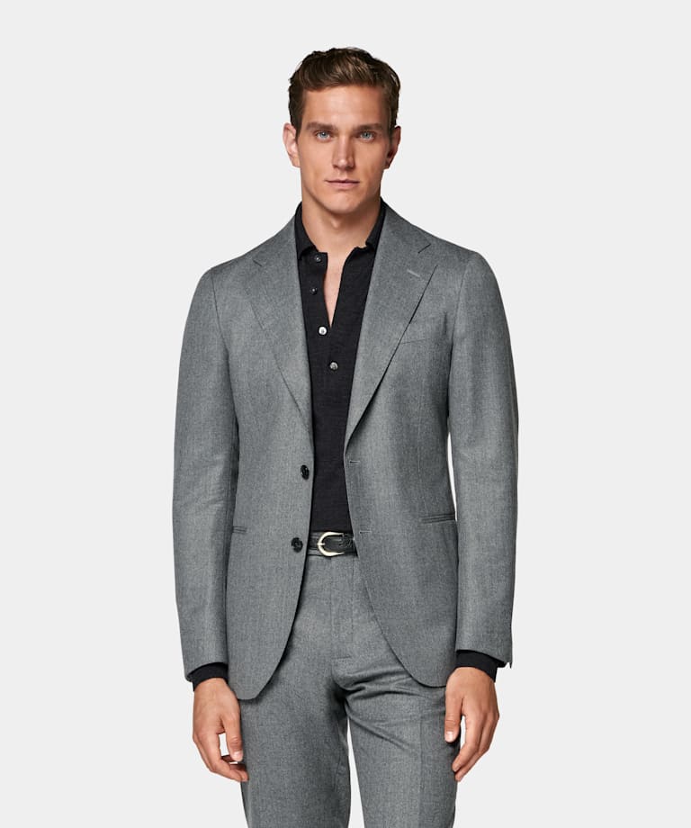 Mid Grey Tailored Fit Havana Suit