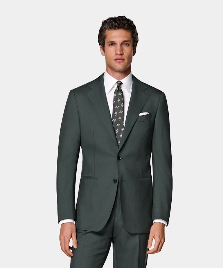 Dark Green Perennial Tailored Fit Havana Suit