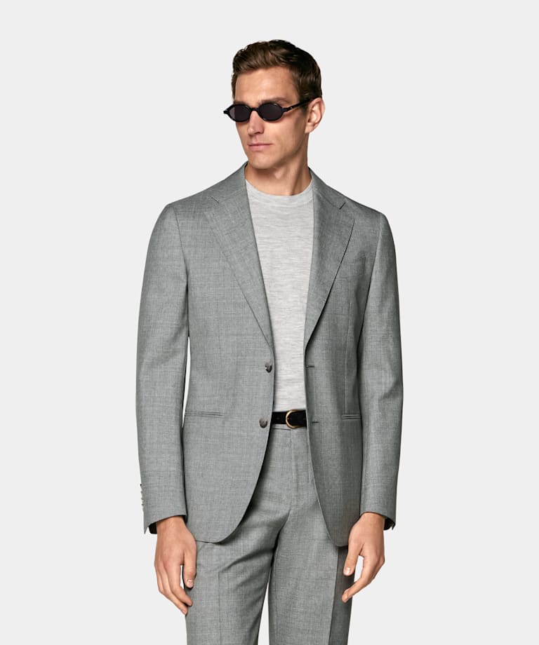 Light Grey Perennial Tailored Fit Havana Suit