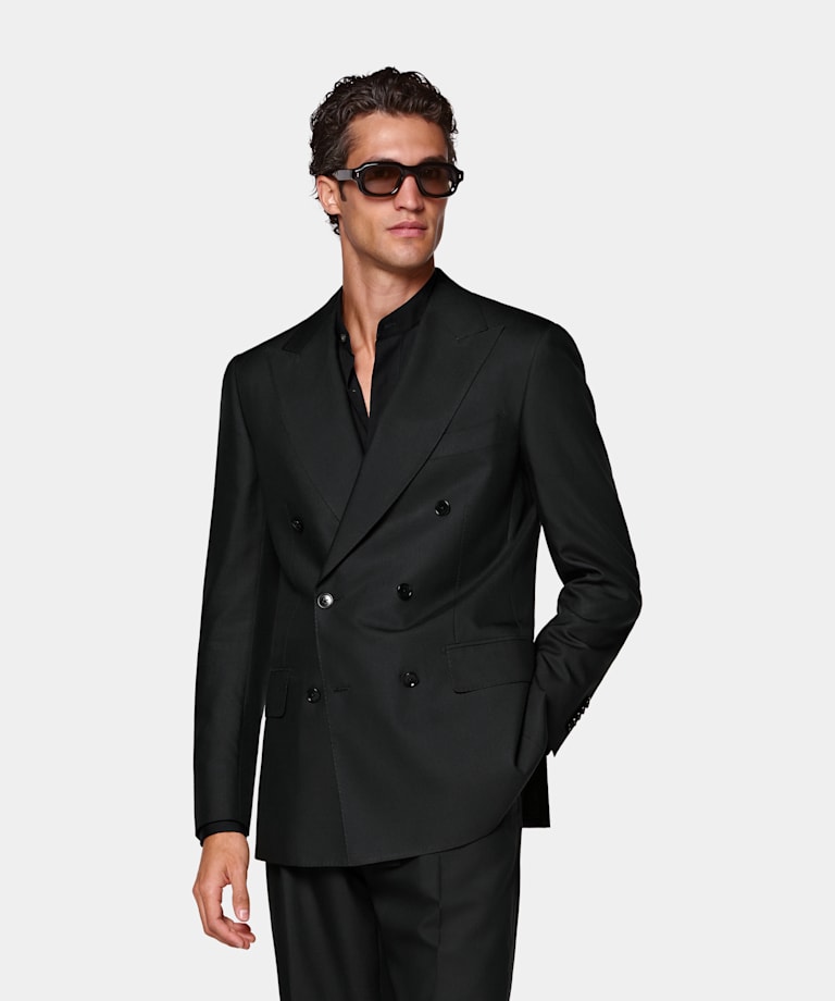 Black Tailored Fit Milano Suit