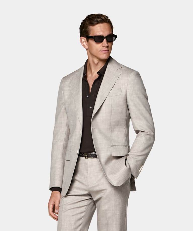 Taupe Perennial Tailored Fit Havana Suit