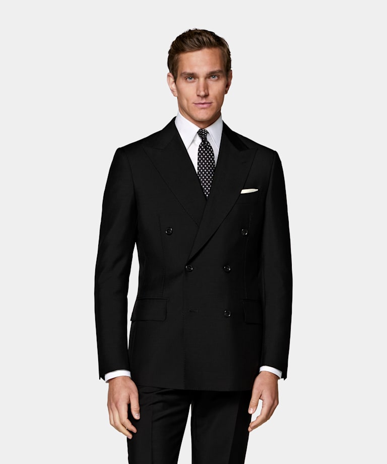 Black Tailored Fit Milano Suit