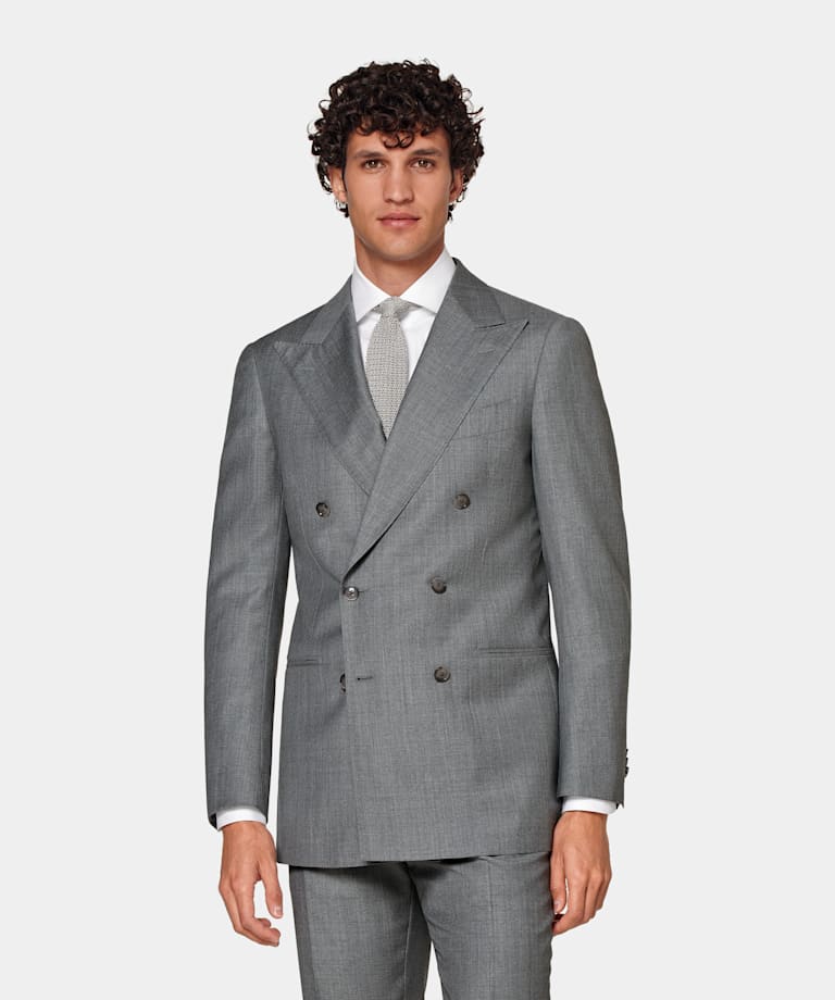 Light Grey Perennial Tailored Fit Havana Suit