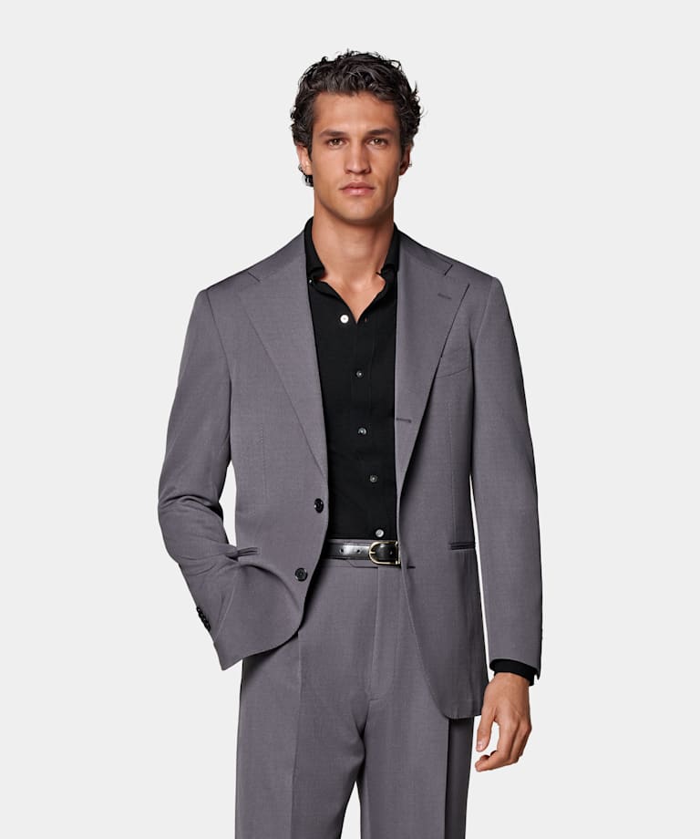 Mid Grey Relaxed Fit Roma Suit