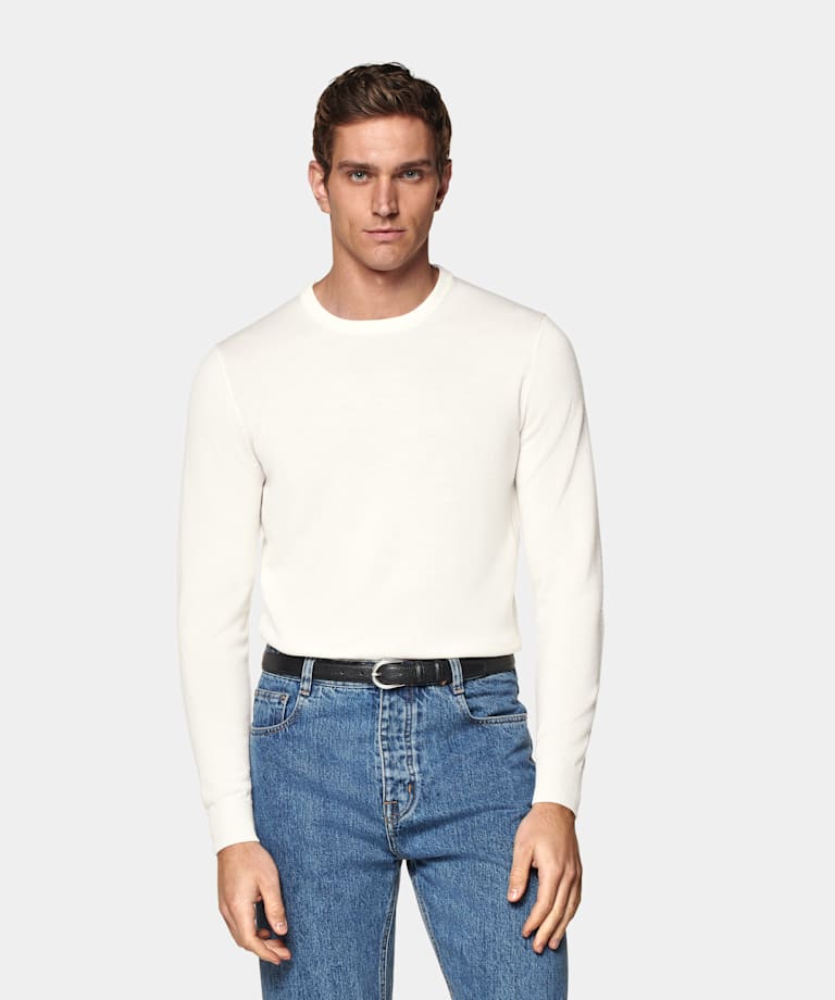 Off-White Merino Crewneck