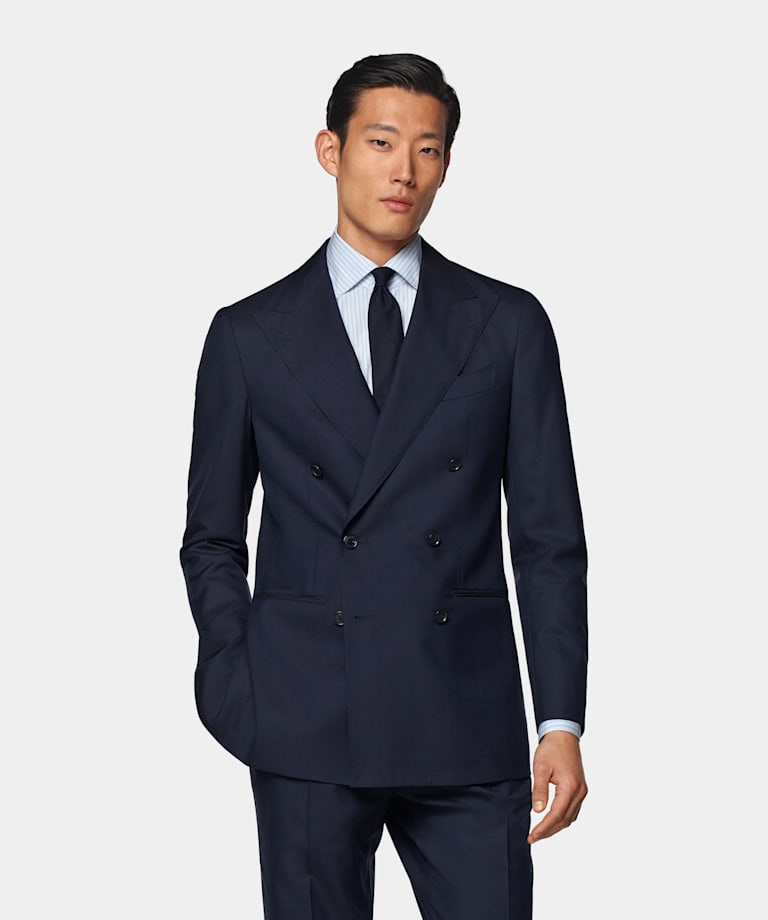 Navy Custom Made Suit