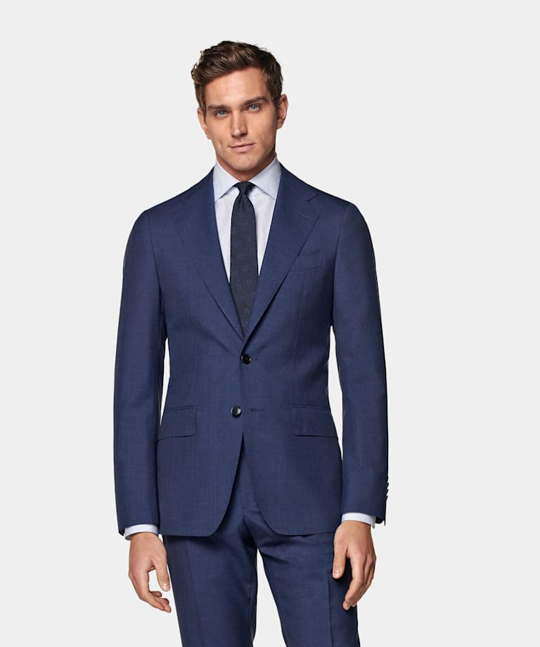 Mid Blue Custom Made Suit