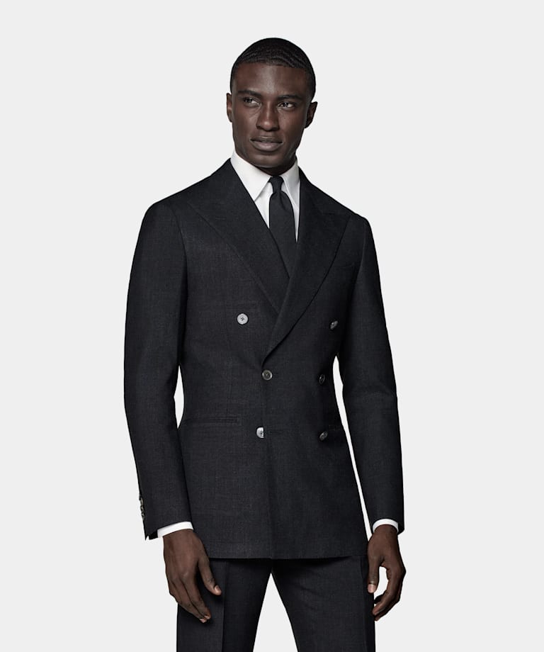 Dark Grey Tailored Fit Havana Suit