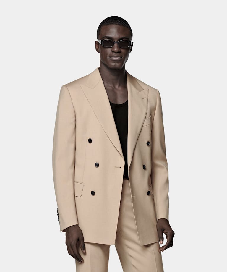Mid Brown Tailored Fit Milano Suit