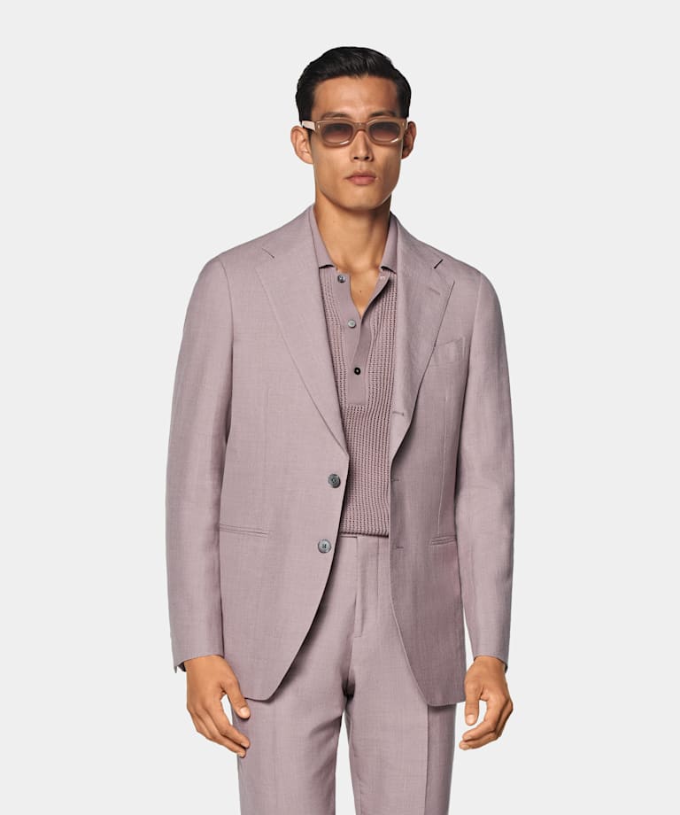 Purple Tailored Fit Havana Suit