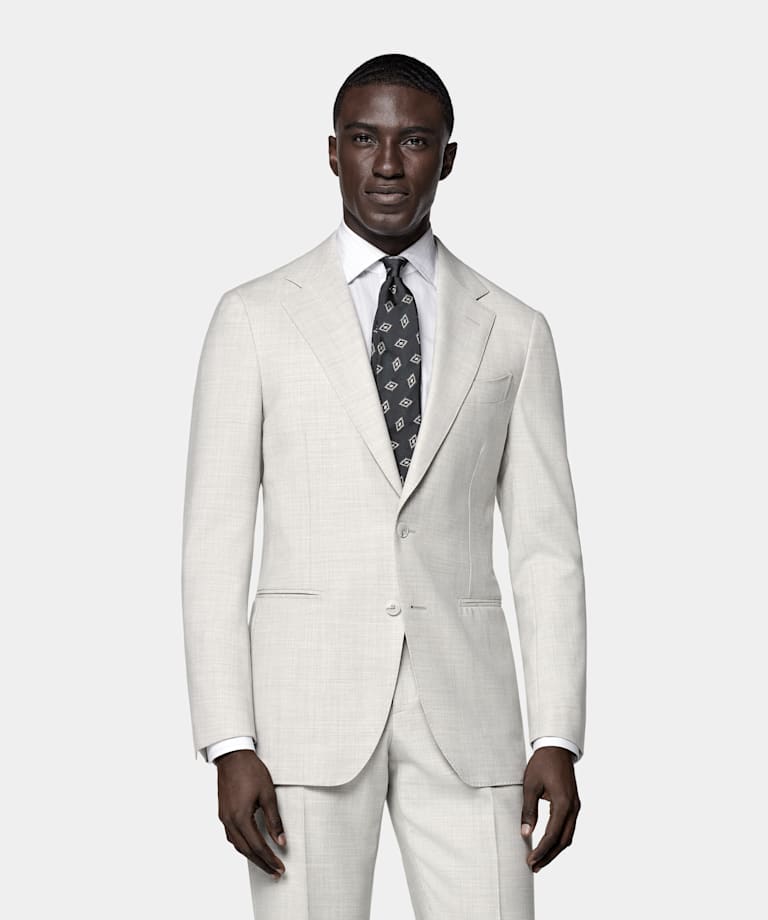 Havana Anzug hellgrau Tailored Fit