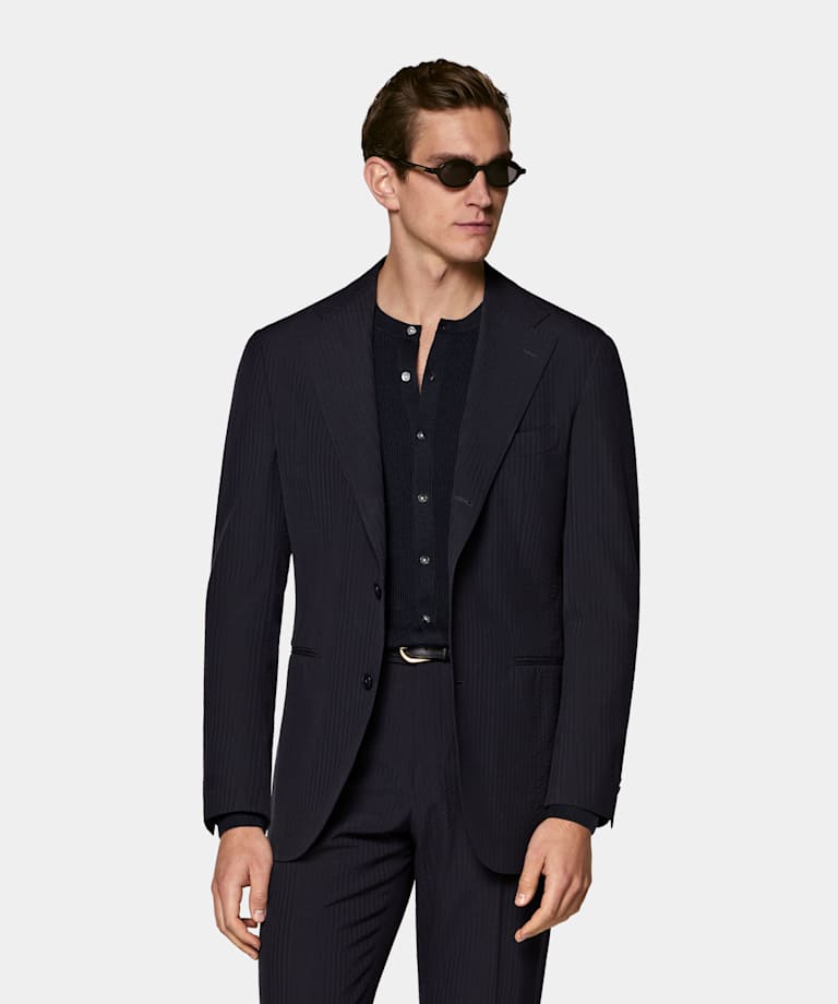 Navy Relaxed Fit Roma Suit