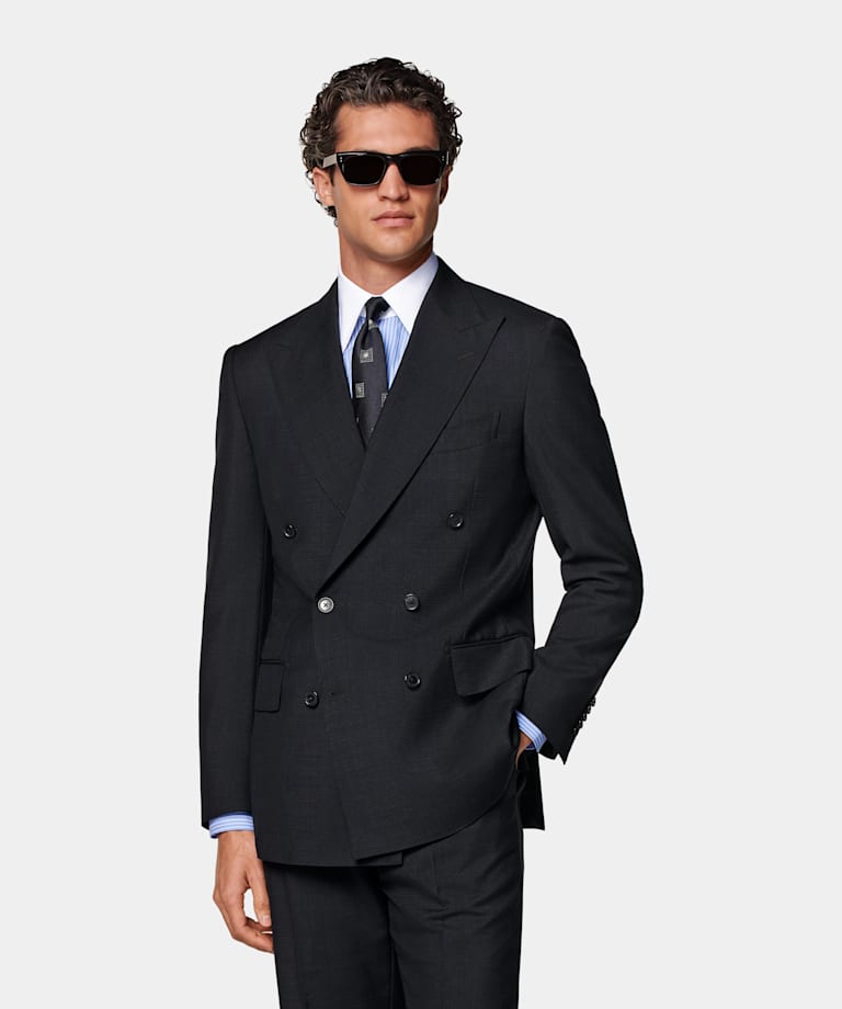 Navy Tailored Fit Milano Suit