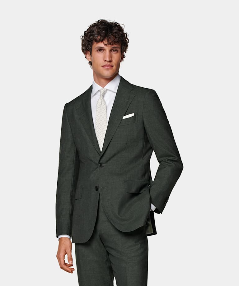 Dark Green Perennial Tailored Fit Havana Suit