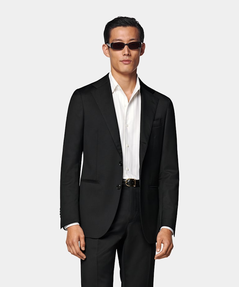 Perennial Havana 黑色合体身型西装