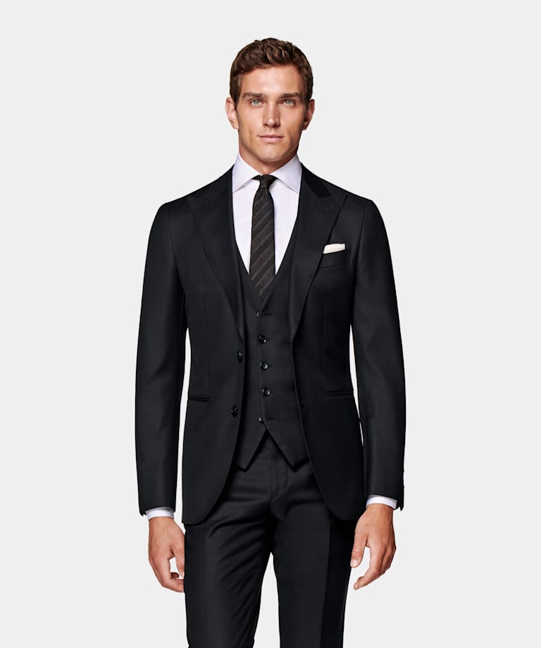 Havana Perennial Anzug navy dreiteilig Tailored Fit