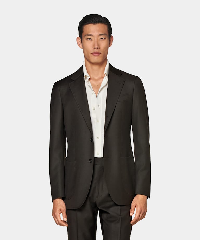 Dark Brown Perennial Tailored Fit Havana Suit