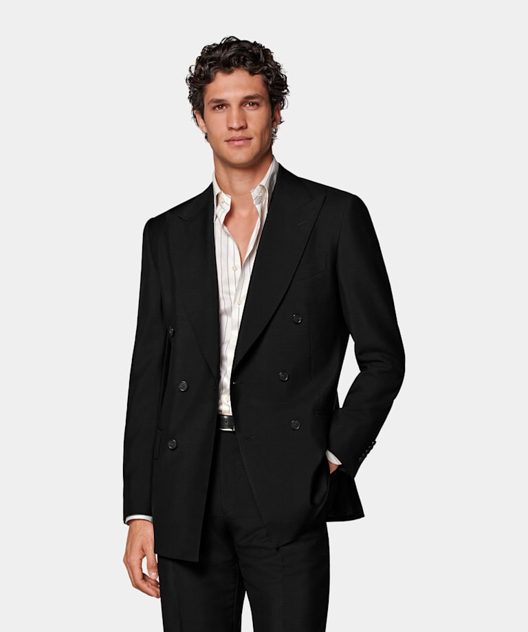 Black Tailored Fit Milano Suit