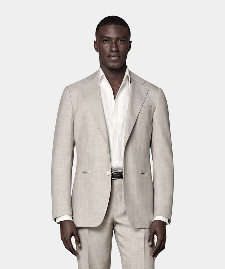 Traje Perennial Havana marrón claro corte Tailored