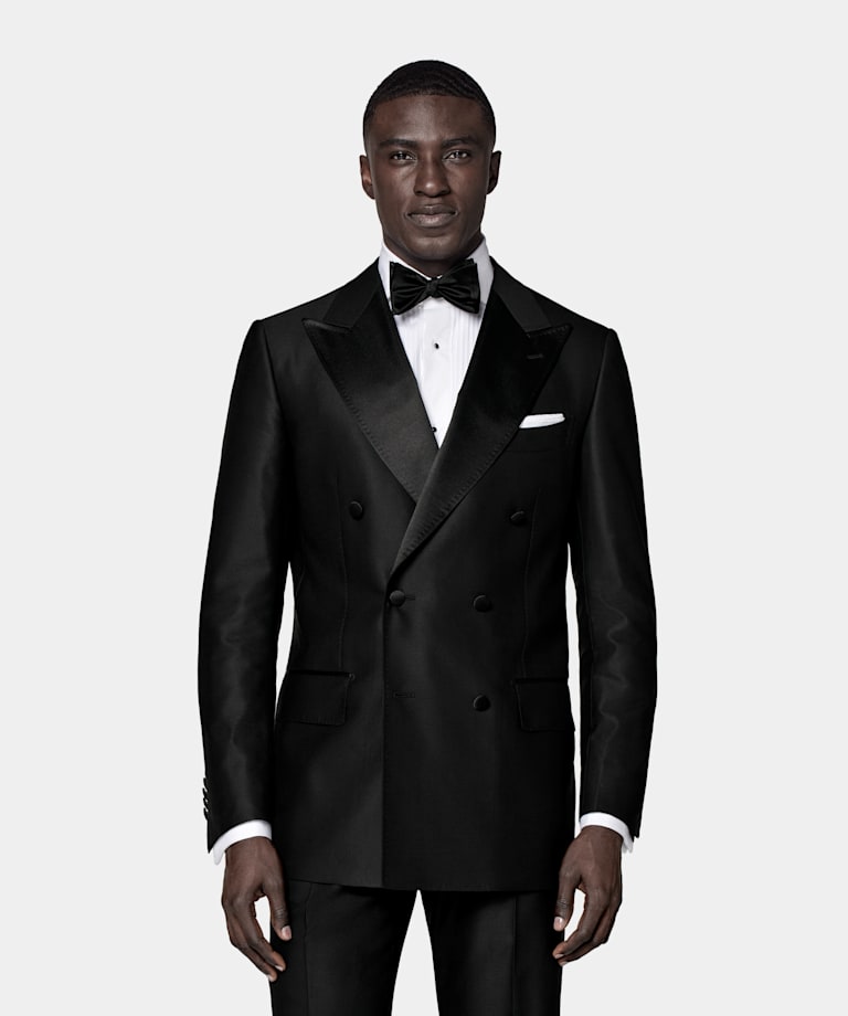 Esmoquin Milano negro corte Tailored