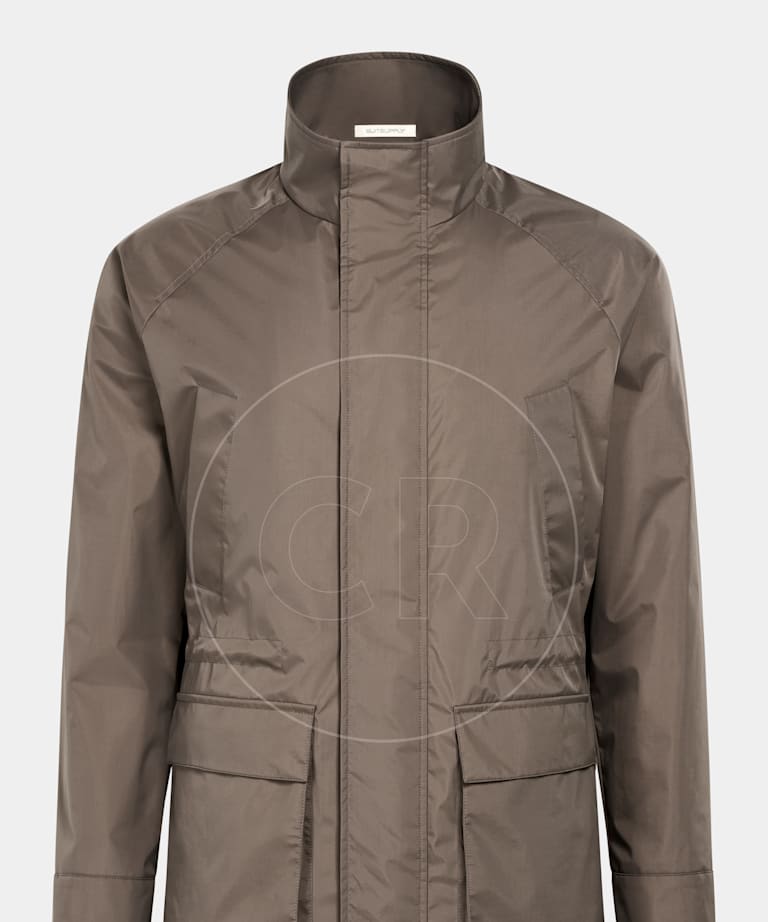 Taupe Raglan Field Jacket