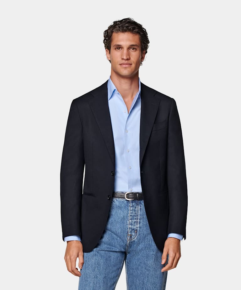 Navy Tailored Fit Havana Blazer