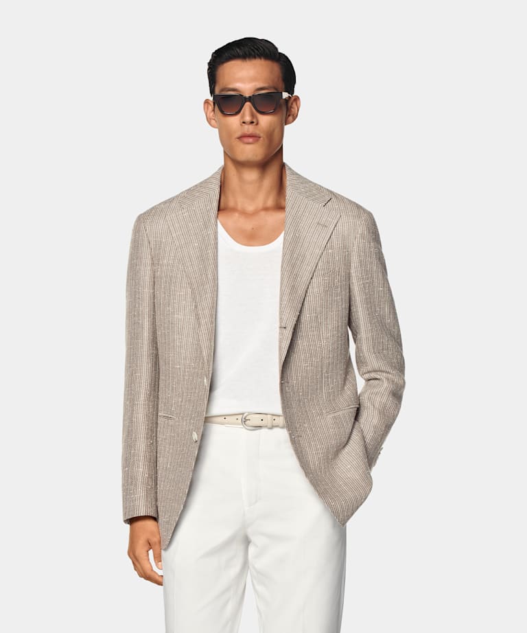Taupe Relaxed Fit Roma Blazer