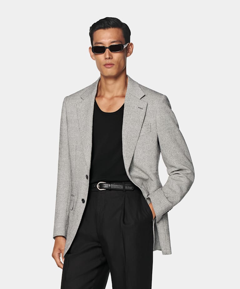 Black Tailored Fit Milano Blazer