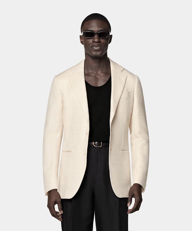Sand Tailored Fit Havana Blazer