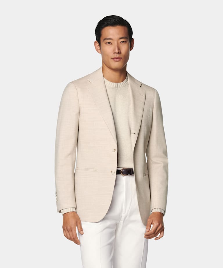 Sand Tailored Fit Havana Suit Jacket