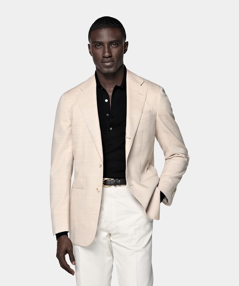 Sand Tailored Fit Havana Suit Jacket