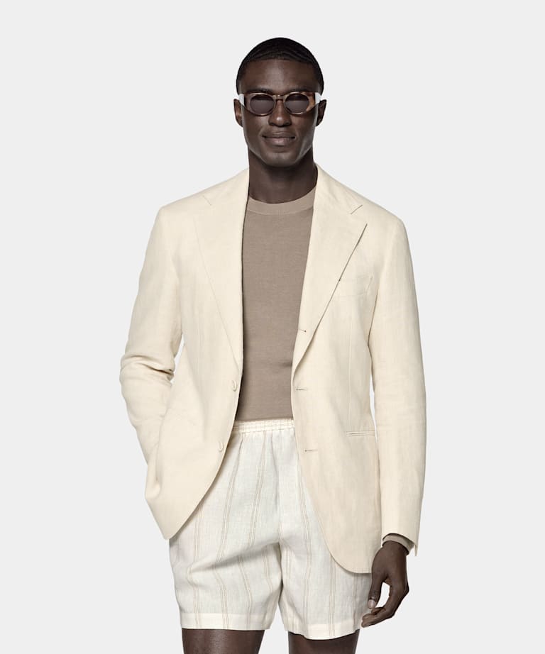 Giacca da abito Roma sand relaxed fit