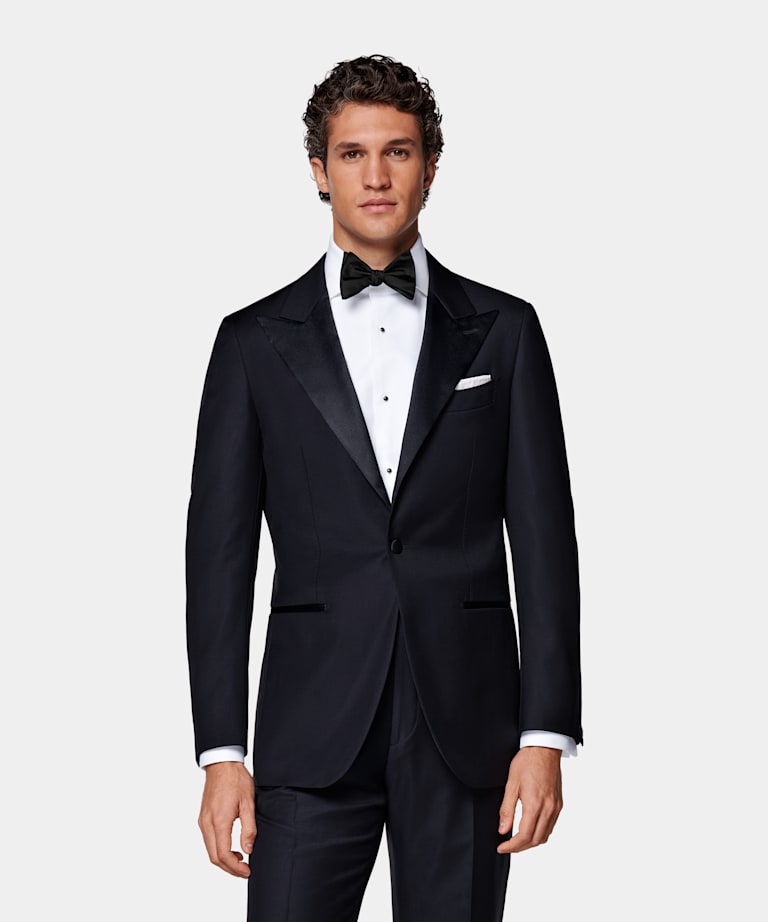Blazer de esmoquin Havana azul marino corte Tailored