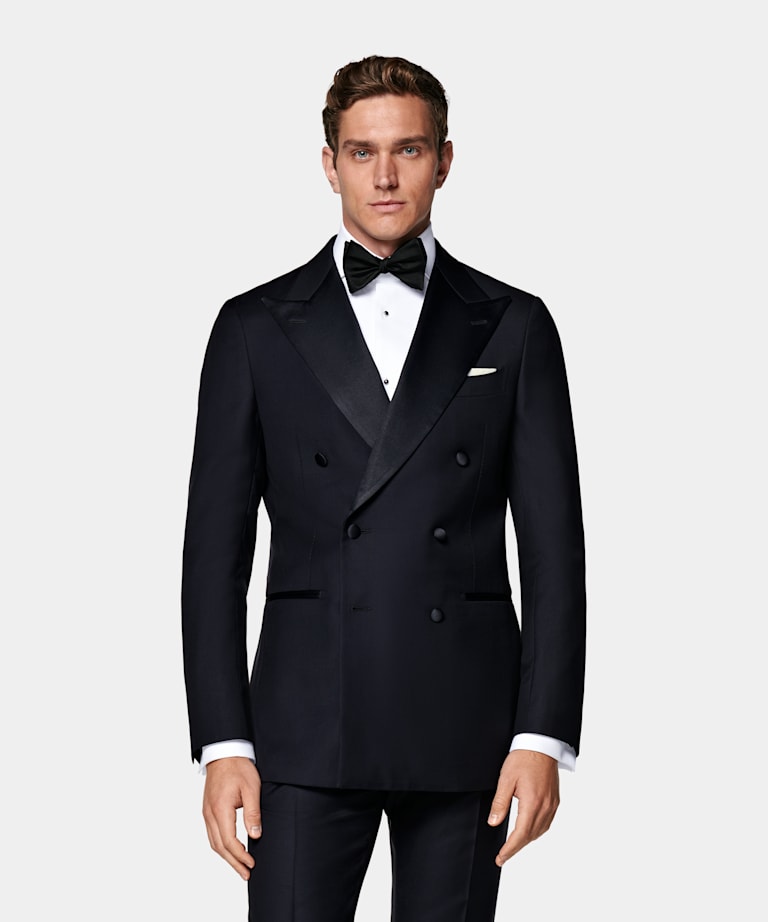 Blazer de esmoquin Havana azul marino corte Tailored