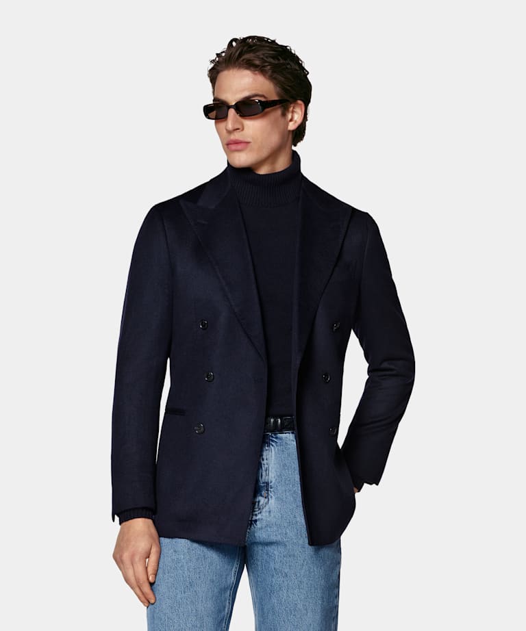 Havana Sakko navy Tailored Fit