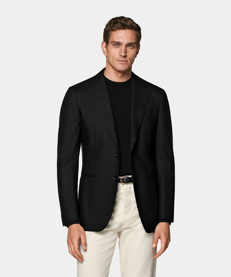 Black Tailored Fit Havana Blazer