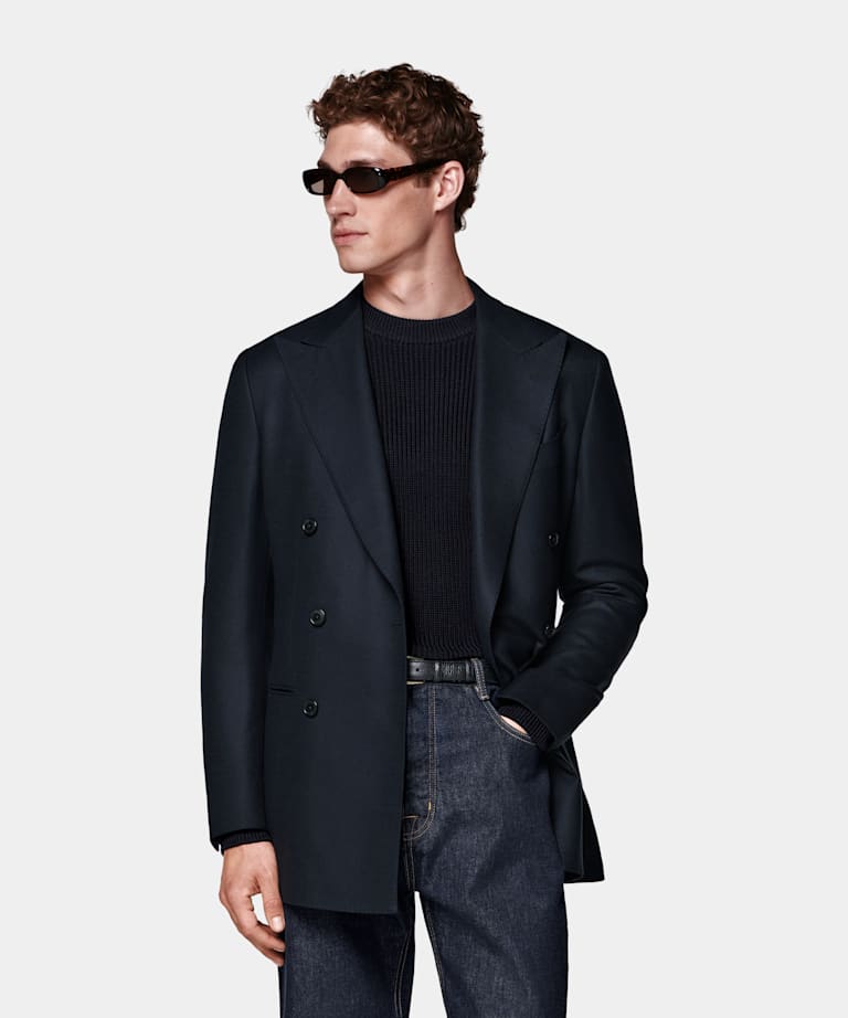 Navy Tailored Fit Havana Blazer