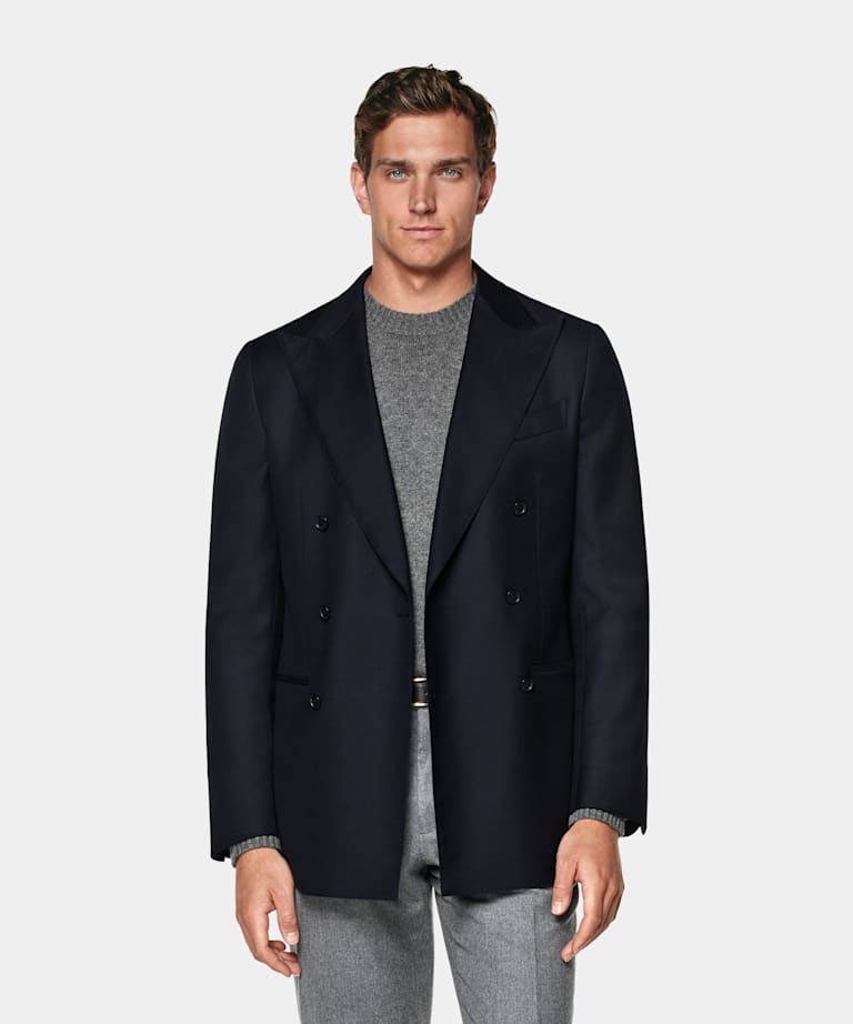 Navy Tailored Fit Havana Blazer