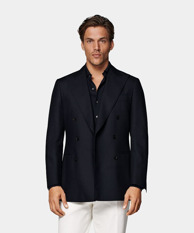 Giacca Havana navy tailored fit