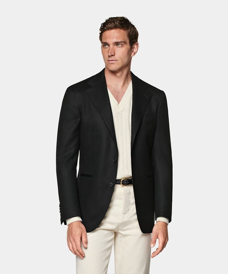 Black Relaxed Fit Roma Blazer