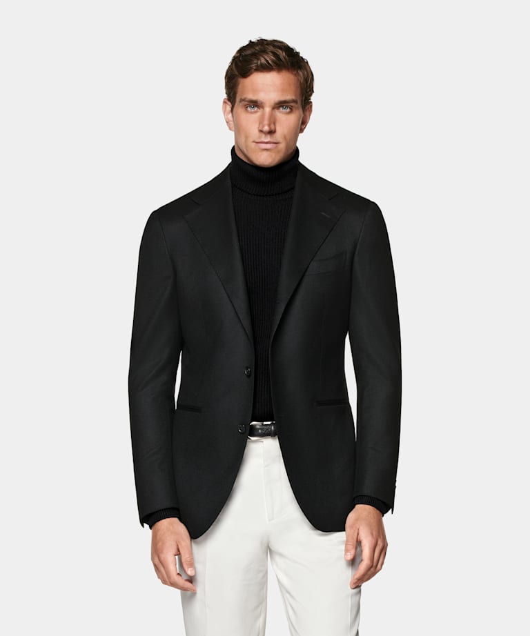 Giacca da abito Roma nera relaxed fit