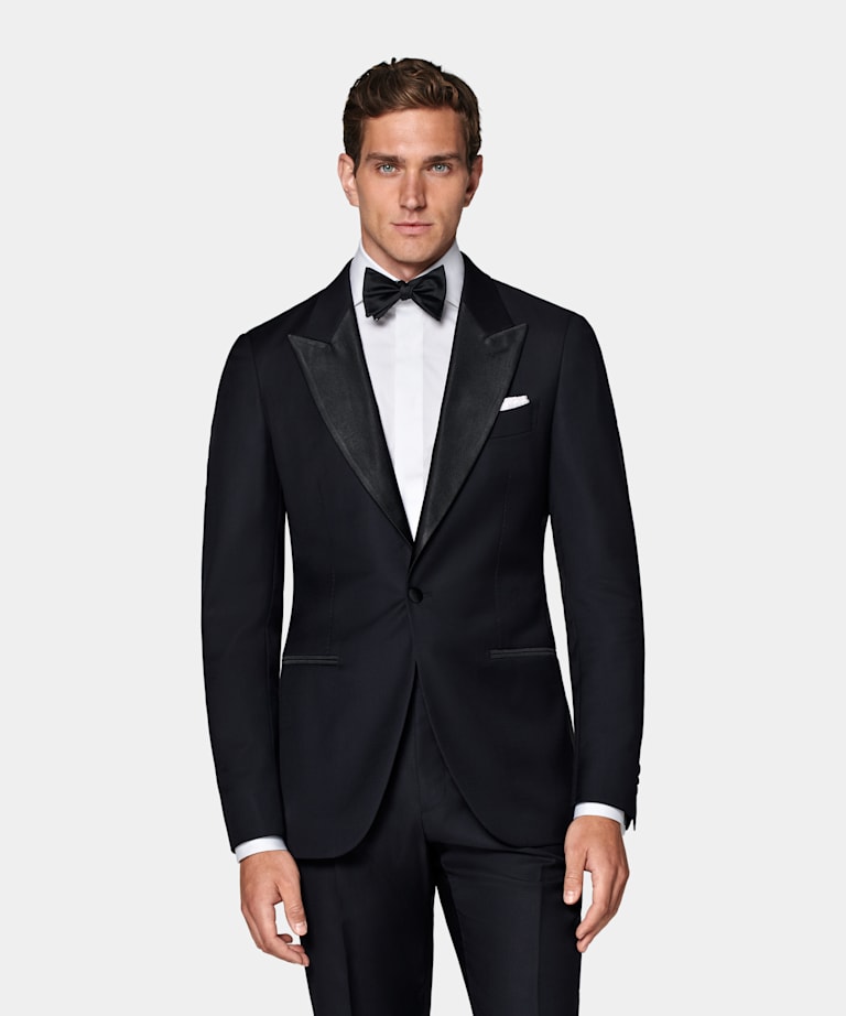 Navy Tailored Fit Lazio Dinner Jacket