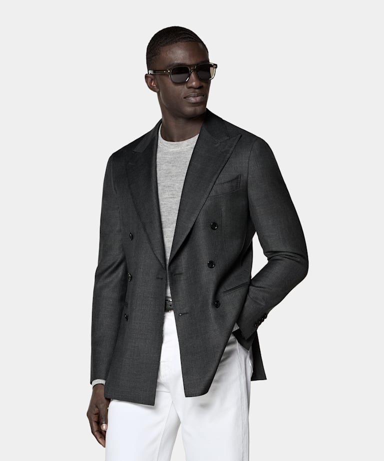 Havana Anzugsakko dunkelgrau Tailored Fit