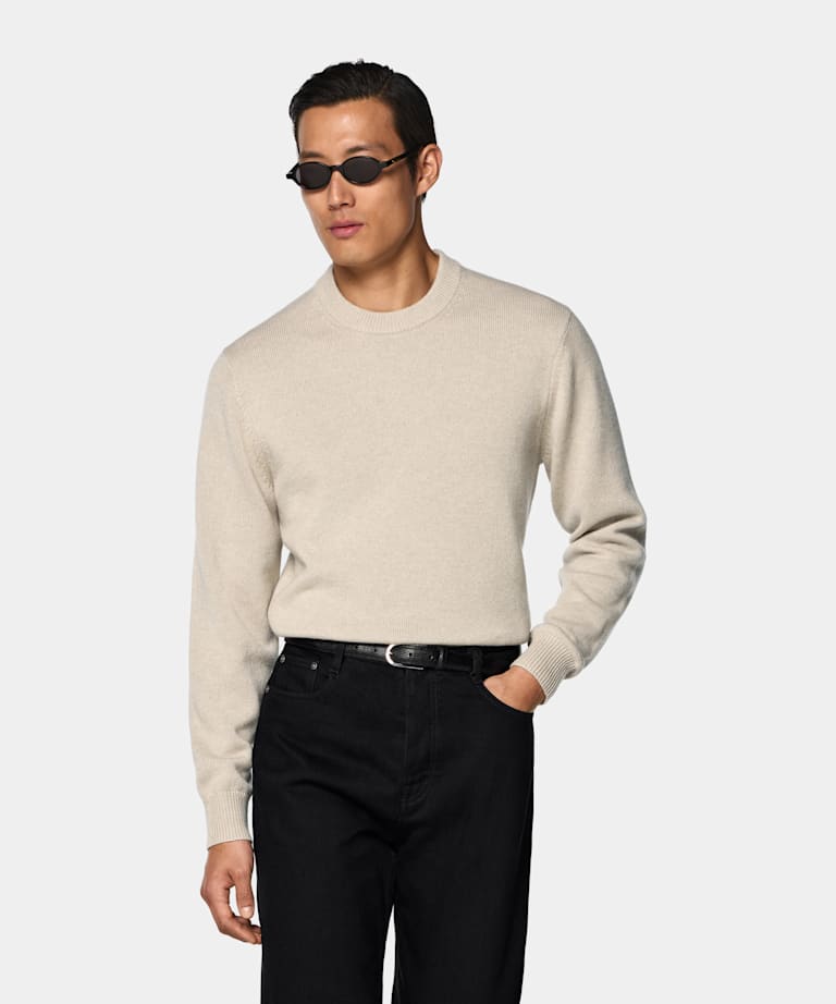 Light Brown Crewneck