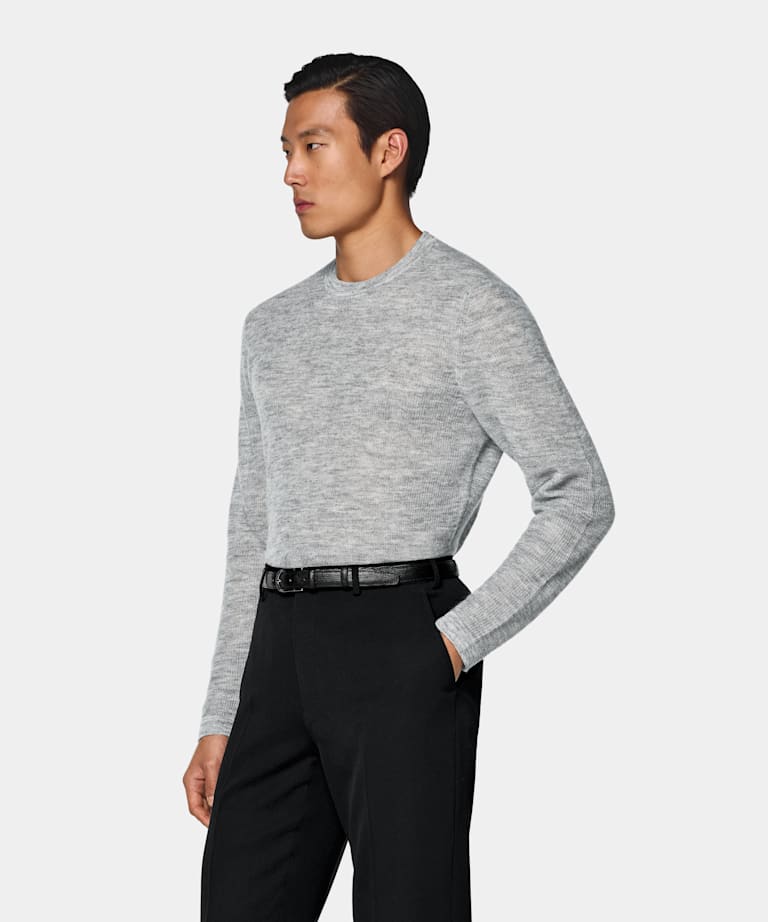 Mid Grey Crewneck
