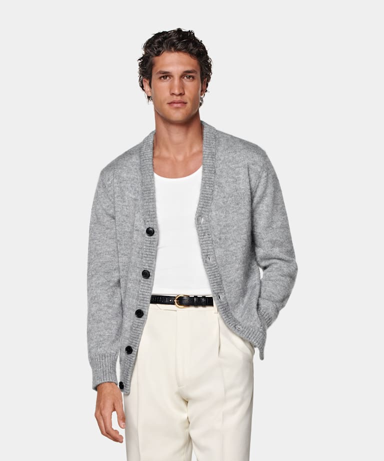 Cardigan grigio chiaro