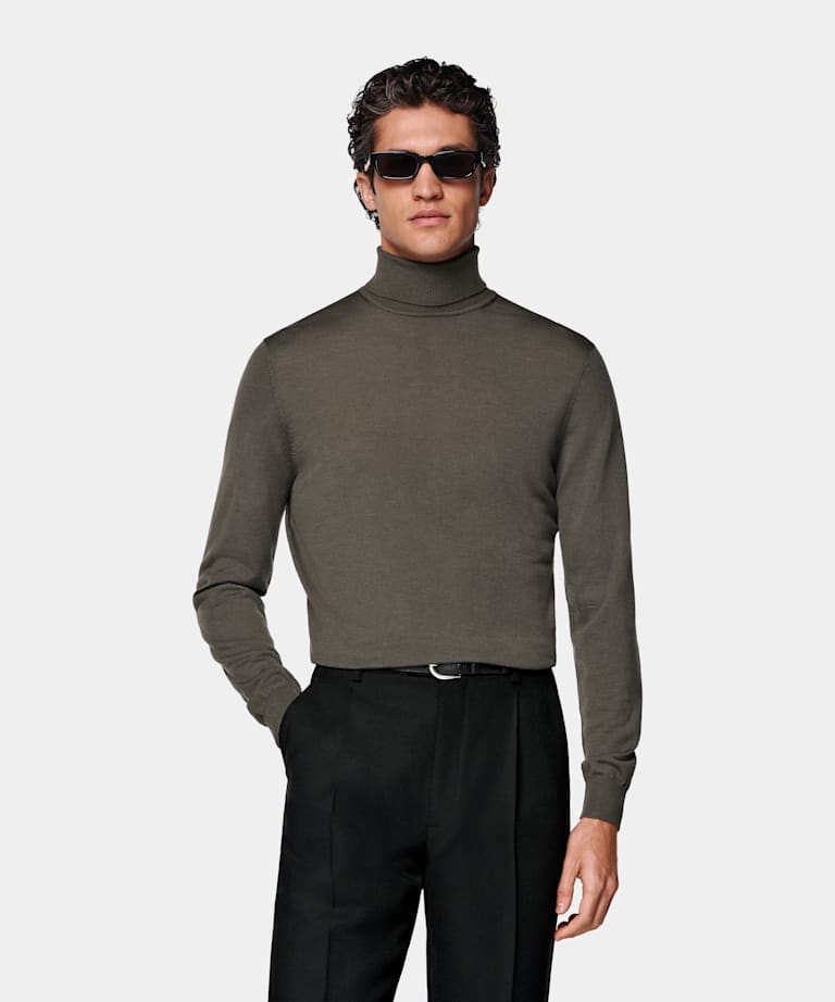 Green Turtleneck