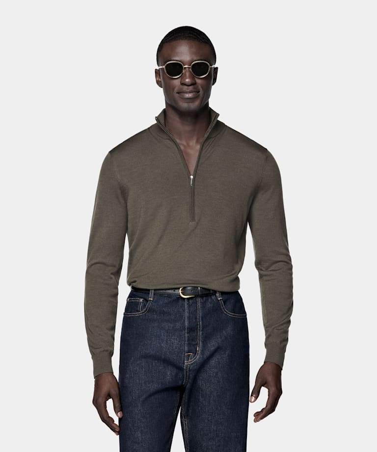 Green Half Zip